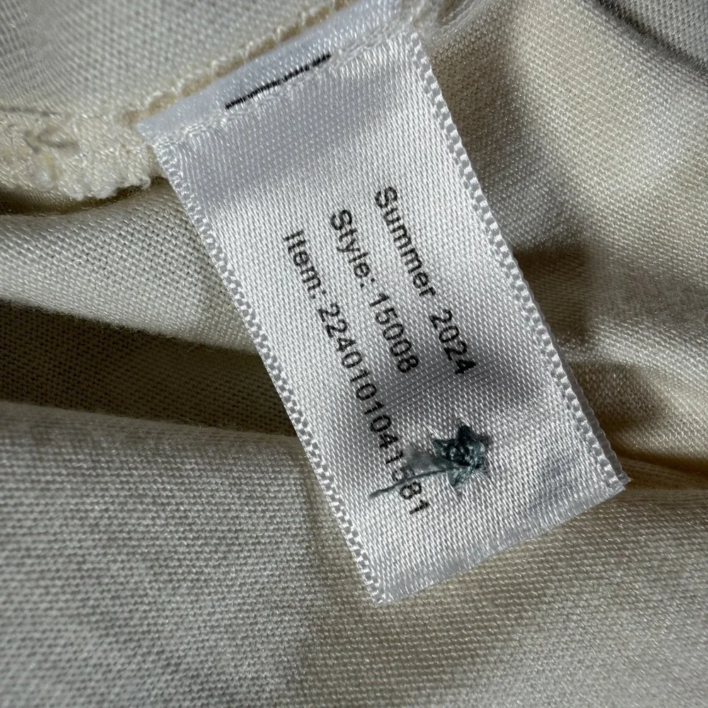 Marine Layer Polo Shirt Striped Grey Mist Short Sleeve Mens L/XL New - Picture 9 of 10